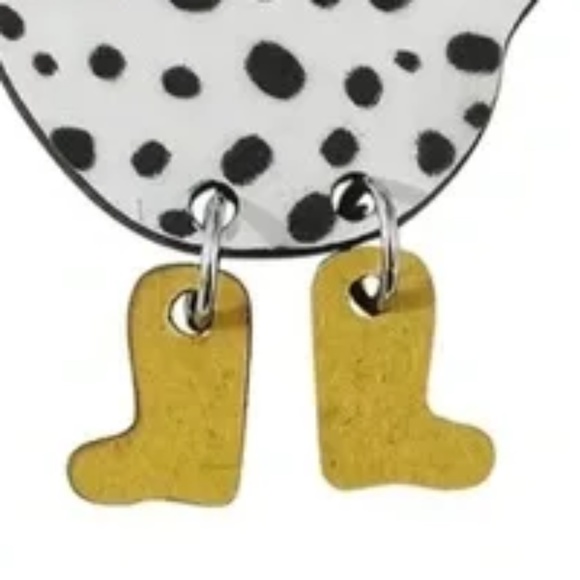 New Spring Chicken  Earrings - Picture 2 of 4